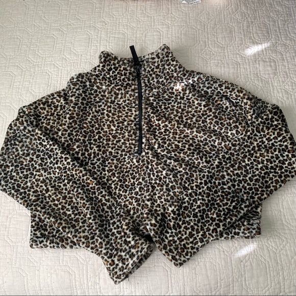 Urban Outfitters Fuzzy Quarter Zip - Picture 1 of 5